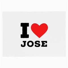 I Love Jose Large Glasses Cloth by ilovewhateva