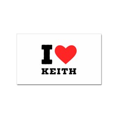 I Love Keith Sticker (rectangular)