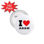 I love Adam  1.75  Buttons (100 pack)  Front