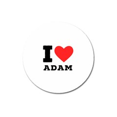 I love Adam  Magnet 3  (Round)