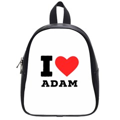 I Love Adam  School Bag (small) by ilovewhateva