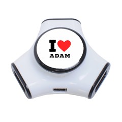 I Love Adam  3-port Usb Hub by ilovewhateva