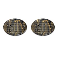 Circuit Cufflinks (oval) by nateshop