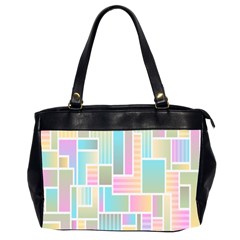 Color-blocks Oversize Office Handbag (2 Sides) by nateshop