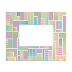 Color-blocks White Tabletop Photo Frame 4 x6  by nateshop