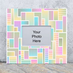 Color-blocks White Wall Photo Frame 5  X 7 