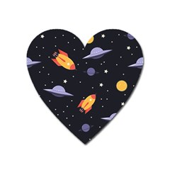 Cosmos Heart Magnet by nateshop