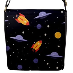 Cosmos Flap Closure Messenger Bag (s) by nateshop