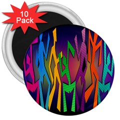 Dancing 3  Magnets (10 Pack) 