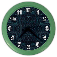Geometric-art-003 Color Wall Clock