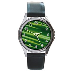 Green-01 Round Metal Watch