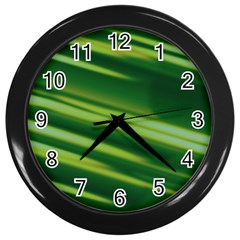 Green-01 Wall Clock (Black)