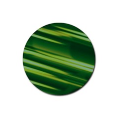 Green-01 Rubber Round Coaster (4 pack)