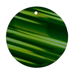 Green-01 Round Ornament (Two Sides)