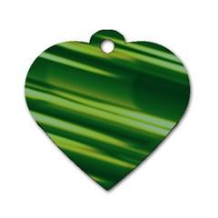 Green-01 Dog Tag Heart (One Side)