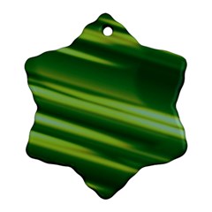 Green-01 Snowflake Ornament (Two Sides)