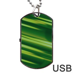 Green-01 Dog Tag USB Flash (One Side)