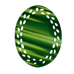 Green-01 Ornament (Oval Filigree)