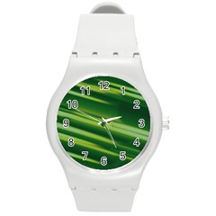 Green-01 Round Plastic Sport Watch (M)