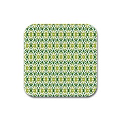 Leaf - 01 Rubber Square Coaster (4 Pack) by nateshop