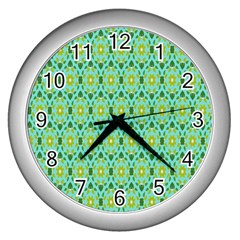 Leaf - 04 Wall Clock (silver)