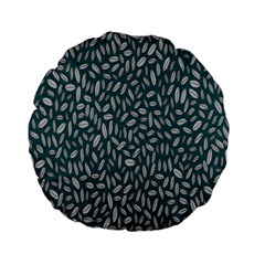 Leaves-012 Standard 15  Premium Flano Round Cushions by nateshop