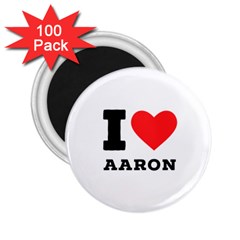 I Love Aaron 2 25  Magnets (100 Pack)  by ilovewhateva