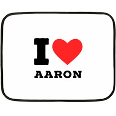 I Love Aaron Fleece Blanket (mini) by ilovewhateva