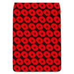 Charcoal And Red Peony Flower Pattern Removable Flap Cover (L) Front