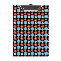 Colorful Floral Pattern A5 Acrylic Clipboard by GardenOfOphir