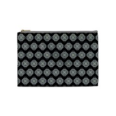 Abstract Knot Geometric Tile Pattern Cosmetic Bag (medium) by GardenOfOphir