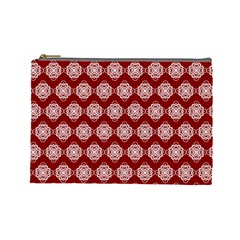 Abstract Knot Geometric Tile Pattern Cosmetic Bag (large) by GardenOfOphir