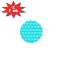 Abstract Knot Geometric Tile Pattern 1  Mini Buttons (10 Pack) 