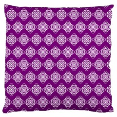 Abstract Knot Geometric Tile Pattern Large Cushion Case (one Side)