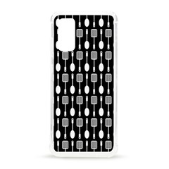 Black And White Spatula Spoon Pattern Samsung Galaxy S20 6 2 Inch Tpu Uv Case by GardenOfOphir