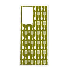 Olive Green Spatula Spoon Pattern Samsung Galaxy Note 20 Ultra Tpu Uv Case by GardenOfOphir