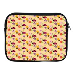 Colorful Ladybug Bess And Flowers Pattern Apple Ipad 2/3/4 Zipper Cases by GardenOfOphir