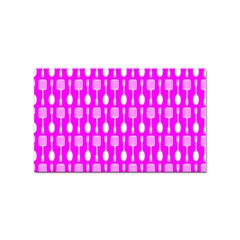 Purple Spatula Spoon Pattern Sticker (Rectangular)