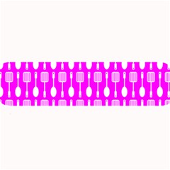 Purple Spatula Spoon Pattern Large Bar Mat