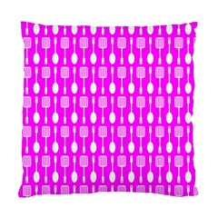 Purple Spatula Spoon Pattern Standard Cushion Case (Two Sides)