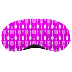 Purple Spatula Spoon Pattern Sleeping Mask