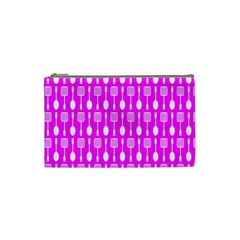 Purple Spatula Spoon Pattern Cosmetic Bag (Small)