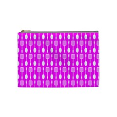 Purple Spatula Spoon Pattern Cosmetic Bag (Medium)
