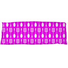 Purple Spatula Spoon Pattern Body Pillow Case (Dakimakura)