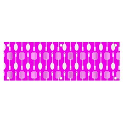 Purple Spatula Spoon Pattern Banner and Sign 6  x 2 