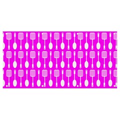 Purple Spatula Spoon Pattern Banner and Sign 8  x 4 