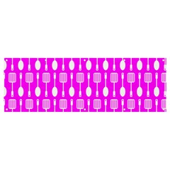 Purple Spatula Spoon Pattern Banner and Sign 12  x 4 