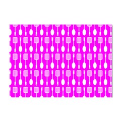 Purple Spatula Spoon Pattern Crystal Sticker (A4)