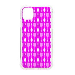 Purple Spatula Spoon Pattern iPhone 11 TPU UV Print Case