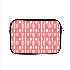 Coral And White Kitchen Utensils Pattern Apple Macbook Pro 15  Zipper Case by GardenOfOphir